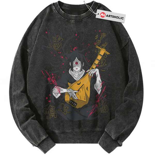 Nakime Sweatshirt, Demon Slayer Sweatshirt, Anime Sweatshirt, Vintage Sweatshirt