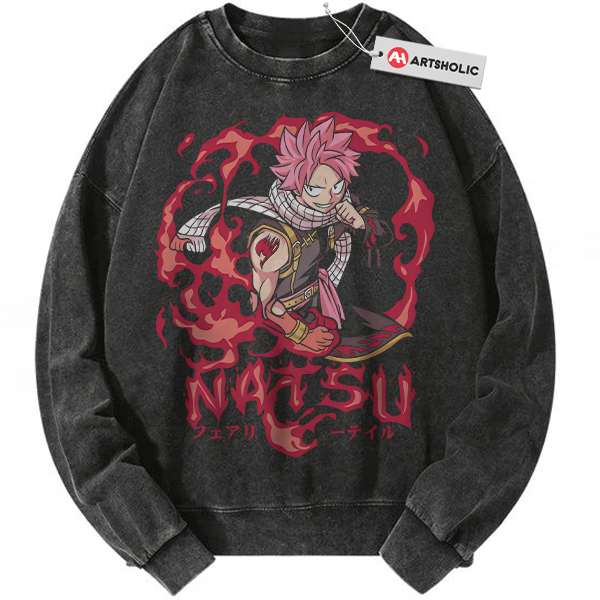 Natsu Dragneel Sweatshirt, Fairy Tail Sweatshirt, Anime Sweatshirt, Vintage Sweatshirt