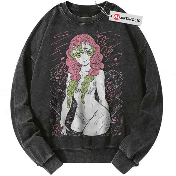 Mitsuri Kanroji Sweatshirt, Demon Slayer Sweatshirt, Anime Sweatshirt, Vintage Sweatshirt