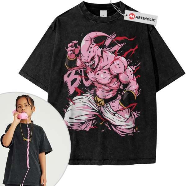 Majin Buu Shirt For Kids, Dragon Ball Shirt For Kids, Anime Shirt For Kids, Vintage T-Shirt For Kids