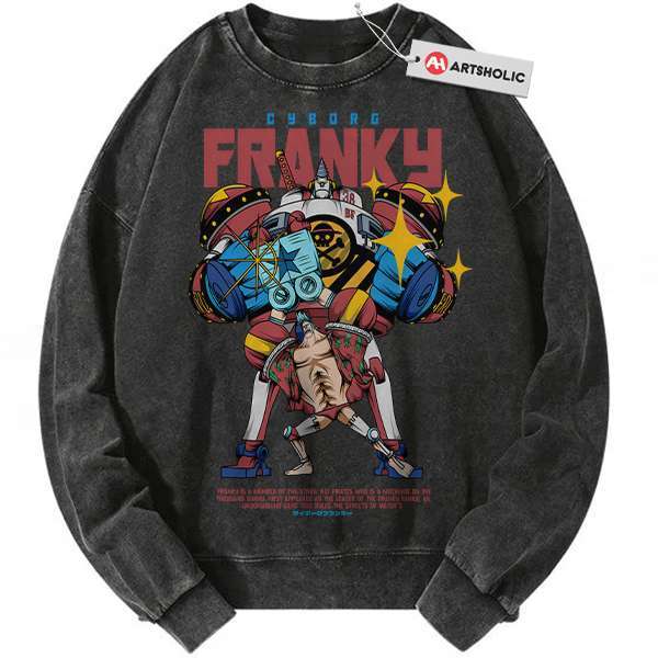 Franky Sweatshirt, One Piece Sweatshirt, Anime Sweatshirt, Vintage Sweatshirt
