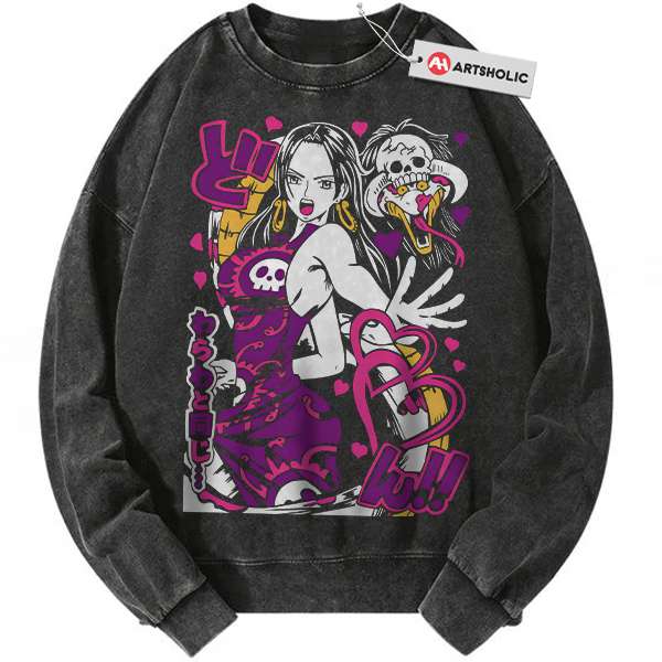 Boa Hancock Sweatshirt, One Piece Sweatshirt, Anime Sweatshirt, Vintage Sweatshirt