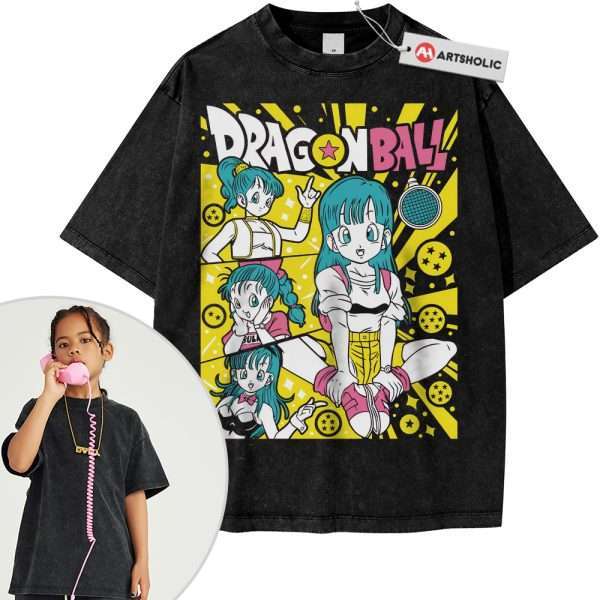 Bulma Shirt For Kids, Dragon Ball Shirt For Kids, Anime Shirt For Kids, Vintage Tee For Kids