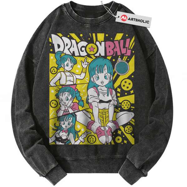 Bulma Sweatshirt, Dragon Ball Sweatshirt, Anime Sweatshirt, Vintage Sweatshirt