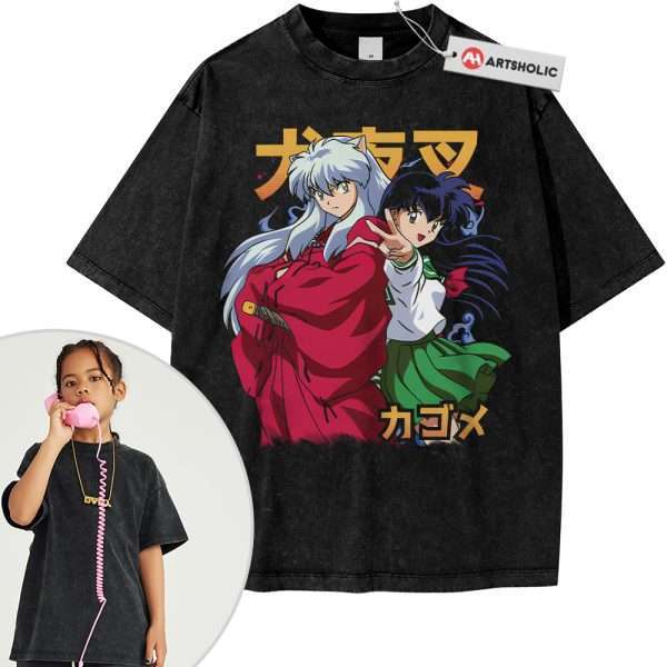 Kagome Higurashi Shirt For Kids, Inuyasha Shirt For Kids, Anime Shirt For Kids, Vintage Tee For Kids