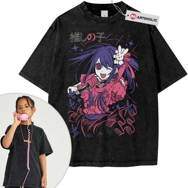 Ai Hoshino Shirt For Kids, Oshi no Ko Shirt For Kids, Anime Shirt For Kids, Vintage T-Shirt For Kids