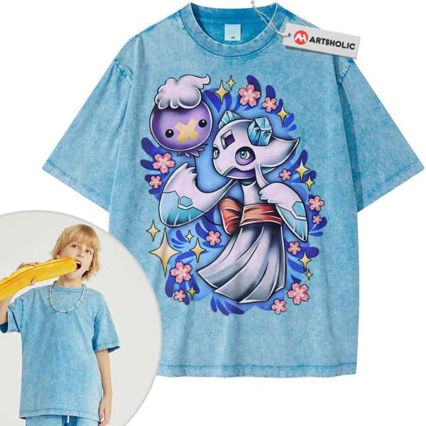 Drifloon and Froslass Shirt For Kids, Pokemon Shirt For Kids, Anime Shirt For Kids, Vintage T-Shirt For Kids