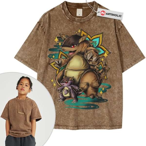 Kangaskhan Shirt For Kids, Pokemon Shirt For Kids, Anime Shirt For Kids, Vintage T-Shirt For Kids