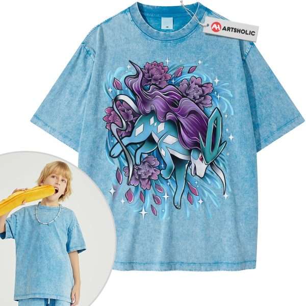 Suicune Shirt For Kids, Pokemon Shirt For Kids, Anime Shirt For Kids, Vintage Tee For Kids