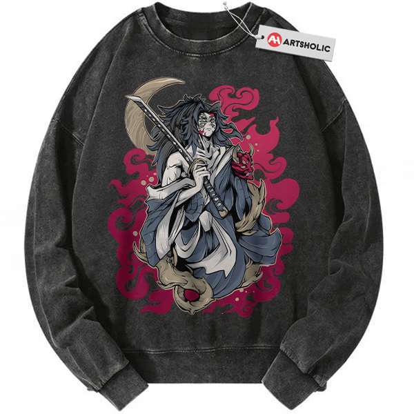 Kokushibo Sweatshirt, Demon Slayer Sweatshirt, Anime Sweatshirt, Vintage Sweatshirt