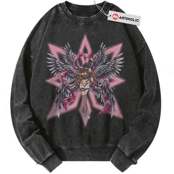 Angewomon Sweatshirt, Digimon Adventure Sweatshirt, Anime Sweatshirt, Vintage Sweatshirt