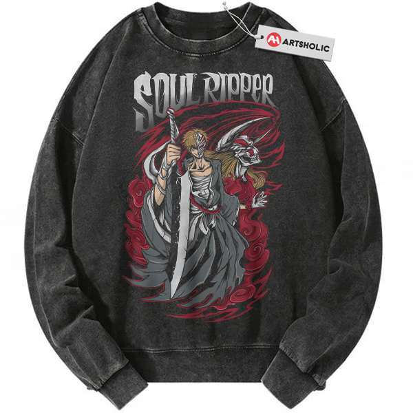 Ichigo Kurosaki Sweatshirt, Bleach Sweatshirt, Anime Sweatshirt, Vintage Sweatshirt