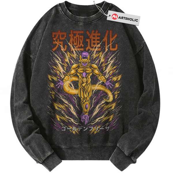 Golden Frieza Sweatshirt, Dragon Ball Sweatshirt, Anime Sweatshirt, Vintage Sweatshirt