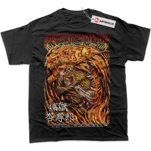 Kyojuro Rengoku Shirt, Demon Slayer Shirt, Anime Shirt, Graphic T-Shirt