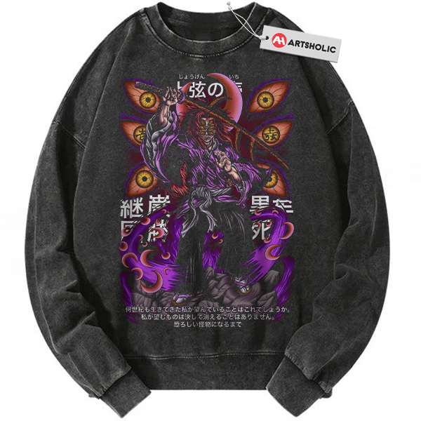 Kokushibo Sweatshirt, Demon Slayer Sweatshirt, Anime Sweatshirt, Vintage Sweatshirt