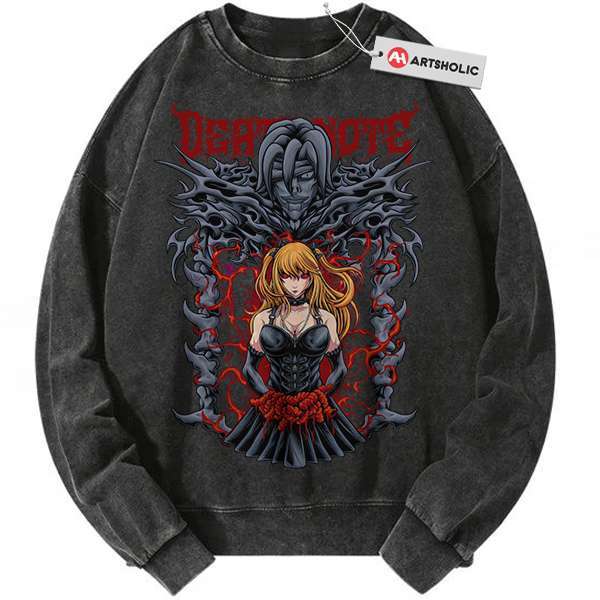 Rem vs Misa Amane Sweatshirt, Death Note Sweatshirt, Anime Sweatshirt, Vintage Sweatshirt