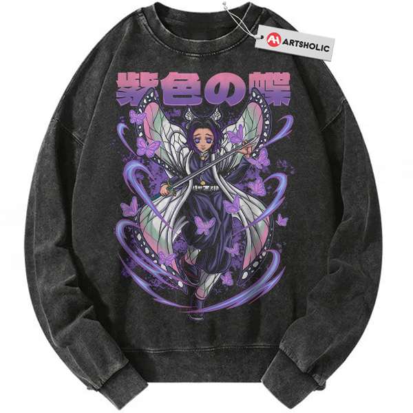 Shinobu Kocho Sweatshirt, Demon Slayer Sweatshirt, Anime Sweatshirt, Vintage Sweatshirt