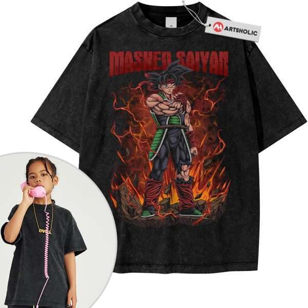 Bardock Shirt For Kids, Dragon Ball Shirt For Kids, Anime Shirt For Kids, Vintage Tee For Kids