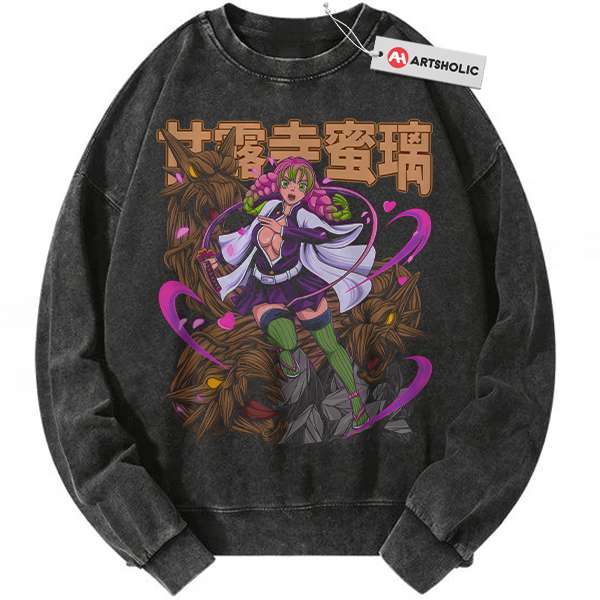 Mitsuri Kanroji Sweatshirt, Demon Slayer Sweatshirt, Anime Sweatshirt, Vintage Sweatshirt