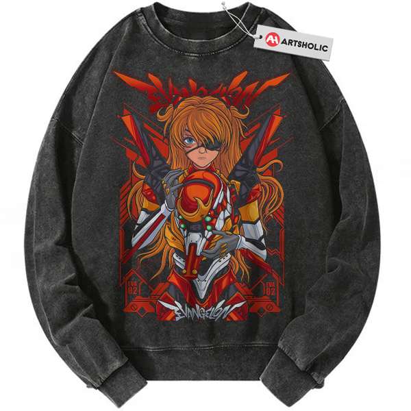 Asuka Langley Soryu Sweatshirt, Neon Genesis Evangelion Sweatshirt, Anime Sweatshirt, Vintage Sweatshirt