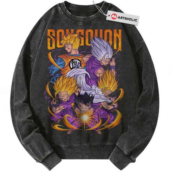 Son Gohan Sweatshirt, Dragon Ball Sweatshirt, DBZ Sweatshirt, Anime Sweatshirt, Vintage Sweatshirt