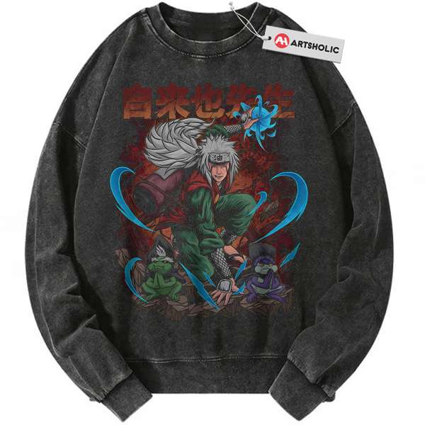 Jiraiya Sweatshirt, Naruto Sweatshirt, Anime Sweatshirt, Vintage Sweatshirt