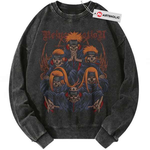 Skull Pain - Nagato Uzumaki Sweatshirt, Naruto Sweatshirt, Anime Sweatshirt, Vintage Sweatshirt