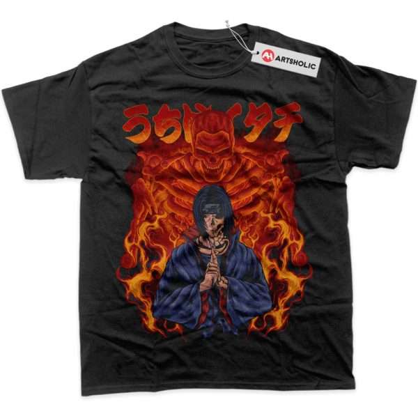 Skull Itachi Uchiha Shirt, Naruto Shirt, Anime Shirt, Graphic T-Shirt