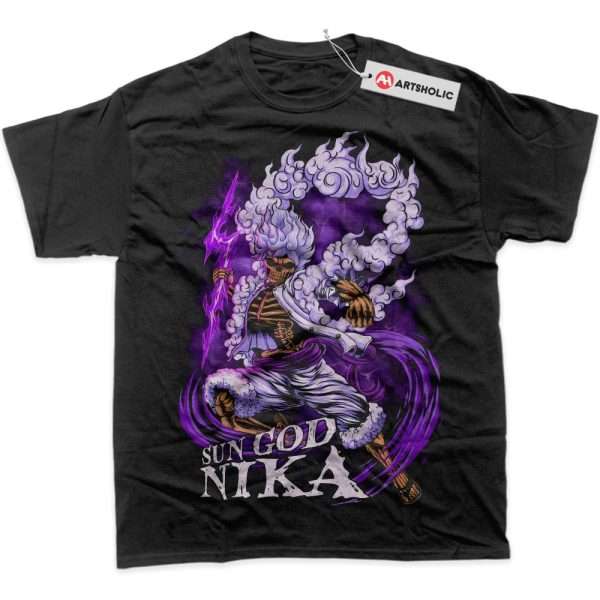 Sun God Nika - Monkey D Luffy Shirt, One Piece Shirt, Anime Shirt, Graphic T-Shirt