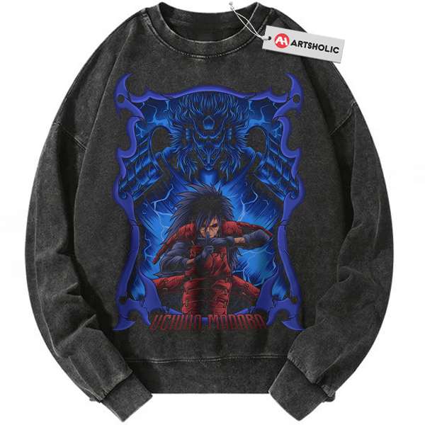 Madara Uchiha Sweatshirt, Naruto Sweatshirt, Anime Sweatshirt, Vintage Sweatshirt