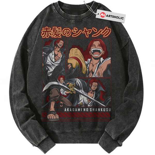 Shanks Sweatshirt, One Piece Sweatshirt, Anime Sweatshirt, Vintage Sweatshirt