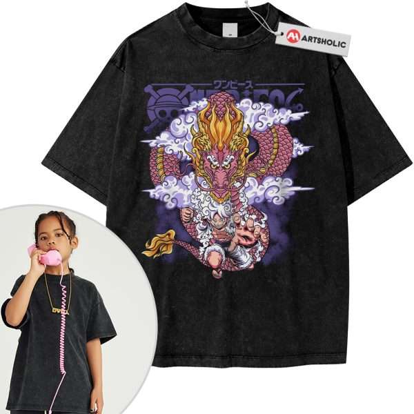 Momonosuke vs Luffy Shirt For Kids, One Piece Shirt For Kids, Anime Shirt For Kids, Vintage T-Shirt For Kids