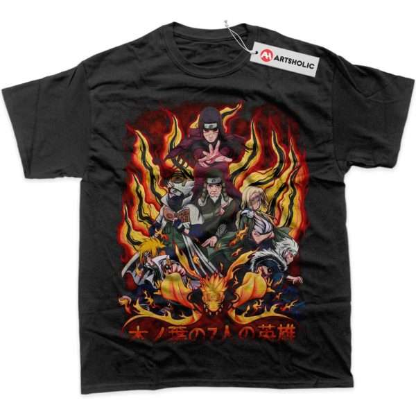 Team Hokage Shirt, Naruto Shirt, Anime Shirt, Graphic T-Shirt