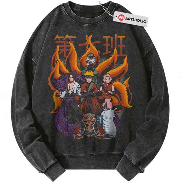 Team 7 - Naruto Sweatshirt, Anime Sweatshirt, Vintage Sweatshirt