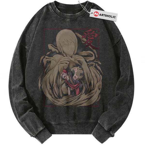 Gaara Sweatshirt, Naruto Sweatshirt, Anime Sweatshirt, Vintage Sweatshirt