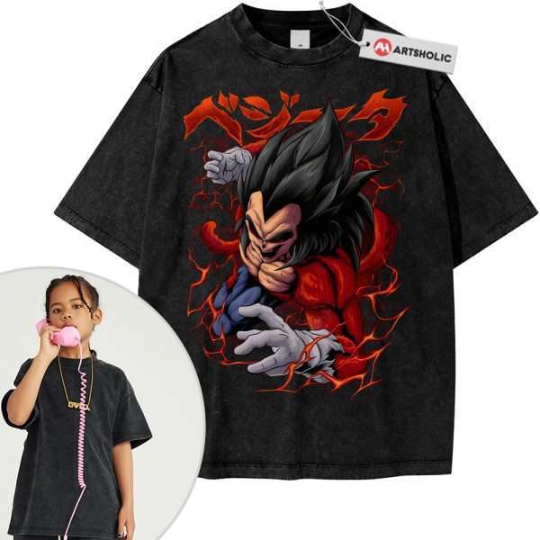 Skull Vegeta JJ4 Shirt For Kids, Dragon Ball Shirt For Kids, DBZ Shirt For Kids, Anime Shirt For Kids, Vintage T-Shirt For Kids