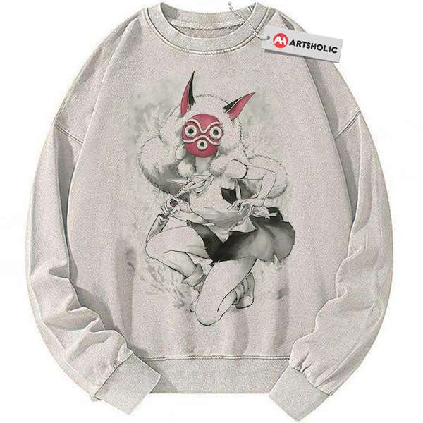 San Sweatshirt, Princess Mononoke Sweatshirt, Studio Ghibli Sweatshirt, Anime Sweatshirt, Vintage Sweatshirt