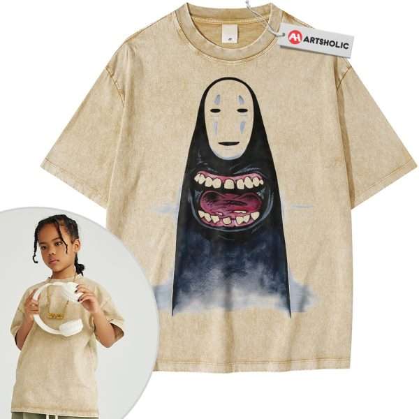 No Face Shirt For Kids, Spirited Away Shirt For Kids, Studio Ghibli Shirt For Kids, Anime Shirt For Kids, Vintage T-Shirt For Kids