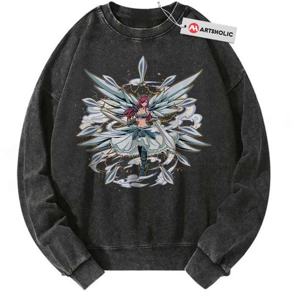 Erza Scarlet Sweatshirt, Fairy Tail Sweatshirt, Anime Sweatshirt, Vintage Sweatshirt