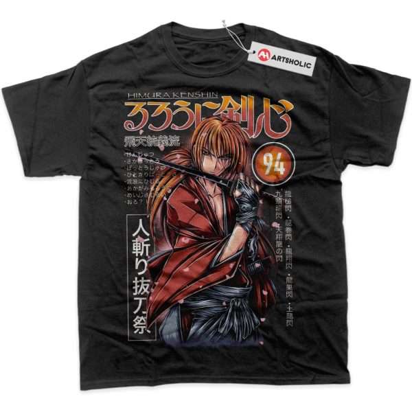 Himura Kenshin Shirt, Rurouni Kenshin Shirt, Anime Shirt, Graphic Tee
