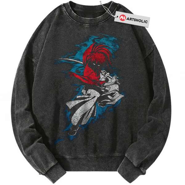 Himura Kenshin Sweatshirt, Rurouni Kenshin Sweatshirt, Anime Sweatshirt, Vintage Sweatshirt