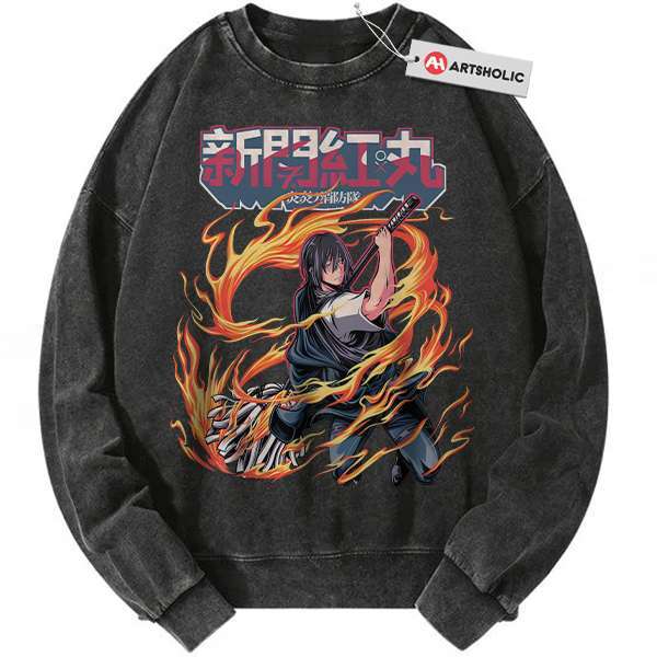 Benimaru Shinmon Sweatshirt, Fire Force Sweatshirt, Anime Sweatshirt, Vintage Sweatshirt