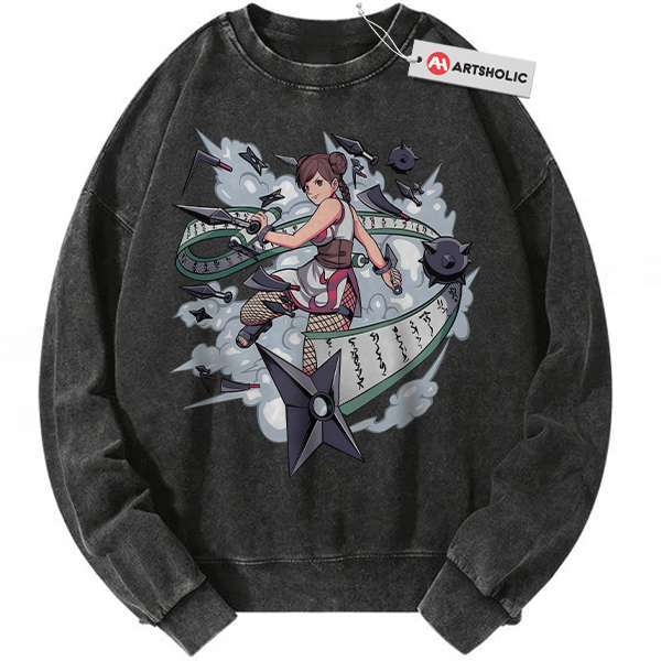 Tenten Sweatshirt, Naruto Sweatshirt, Anime Sweatshirt, Vintage Sweatshirt