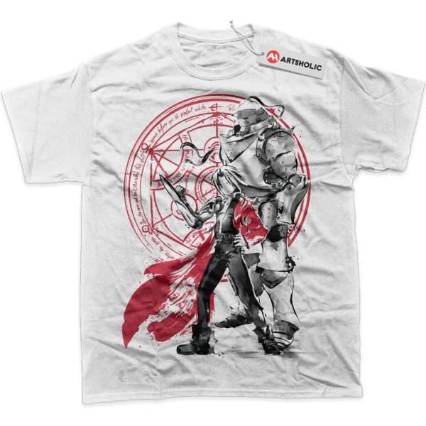 Alphonse vs Edward Elric Shirt, Fullmetal Alchemist Shirt, Anime Shirt, Graphic T-Shirt