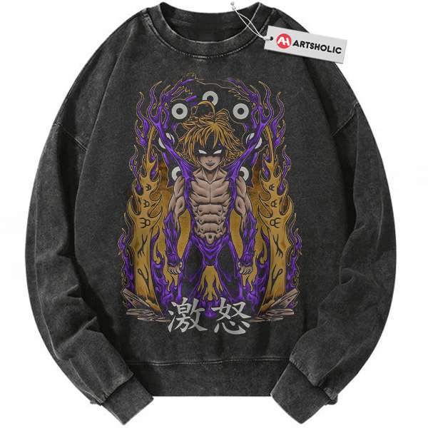 Meliodas Sweatshirt, Seven Deadly Sins Sweatshirt, Anime Sweatshirt, Vintage Sweatshirt