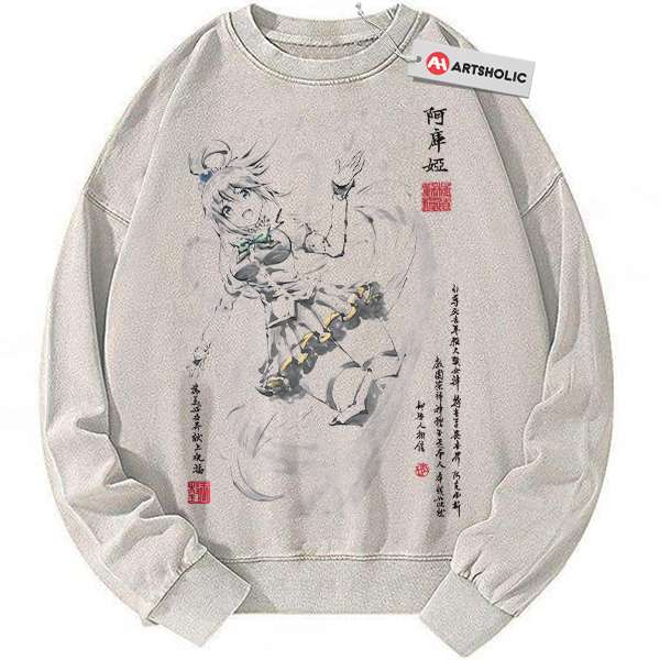 Aqua Sweatshirt, Konosuba Sweatshirt, Anime Sweatshirt, Vintage Sweatshirt