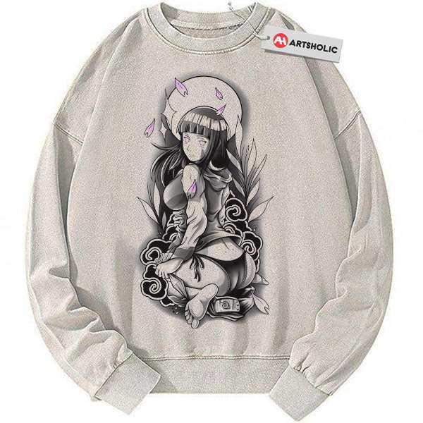 Hinata Hyuga Sweatshirt, Naruto Sweatshirt, Anime Sweatshirt, Vintage Sweatshirt