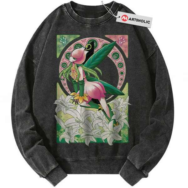 Lillymon Sweatshirt, Digimon Adventure Sweatshirt, Anime Sweatshirt, Vintage Sweatshirt