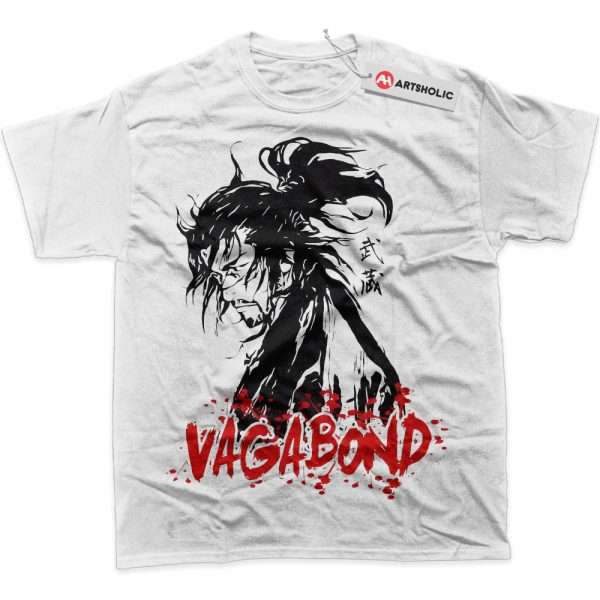 Musashi Miyamoto Shirt, Vagabond Shirt, Anime Shirt, Graphic T-Shirt