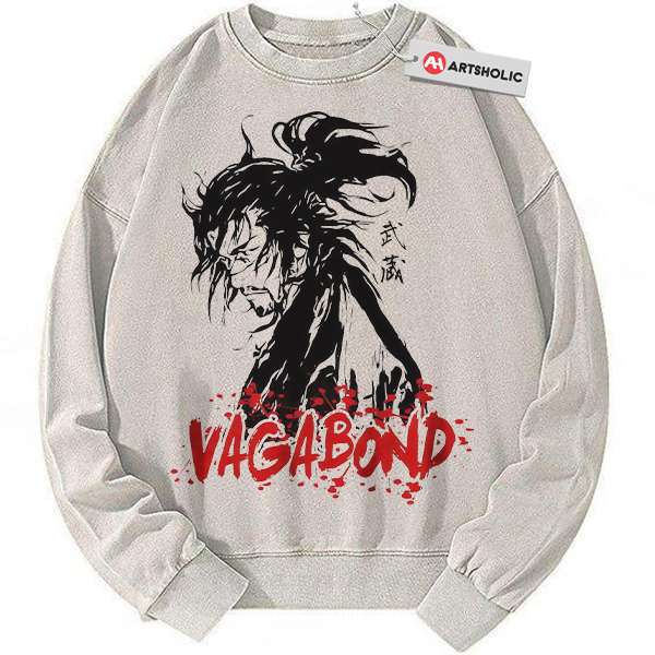 Musashi Miyamoto Sweatshirt, Vagabond Sweatshirt, Anime Sweatshirt, Vintage Sweatshirt